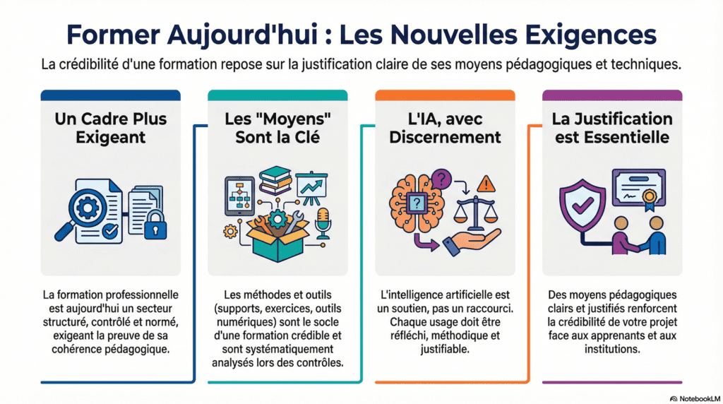 moyens pedagogiques et techniques mis en oeuvre