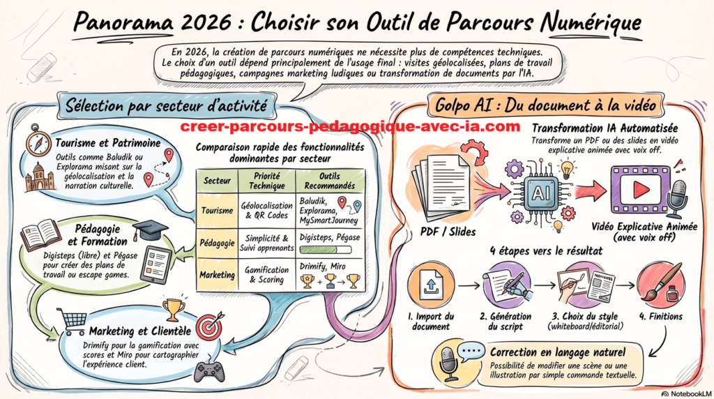 outil de creation de parcours numerique